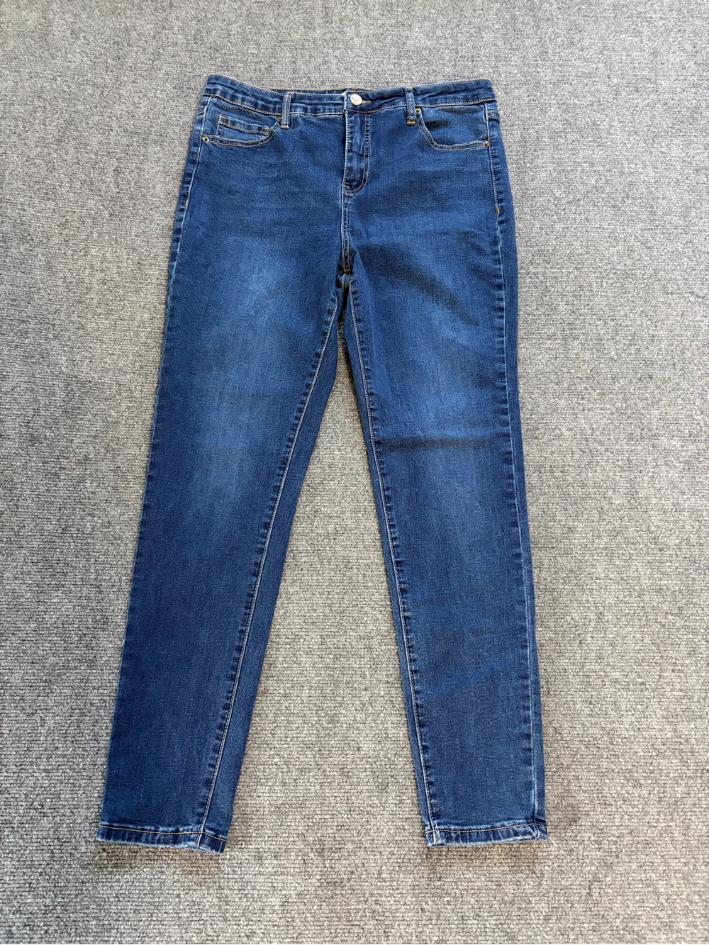 BLEU Womens Jeans Size 12 Skinny Stretch Denim Medium Wash Blue